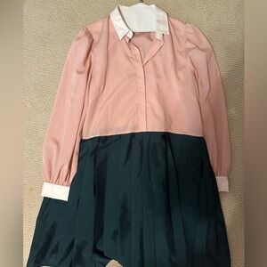 Tuckernuck Pink and Black Long Sleeve Dress